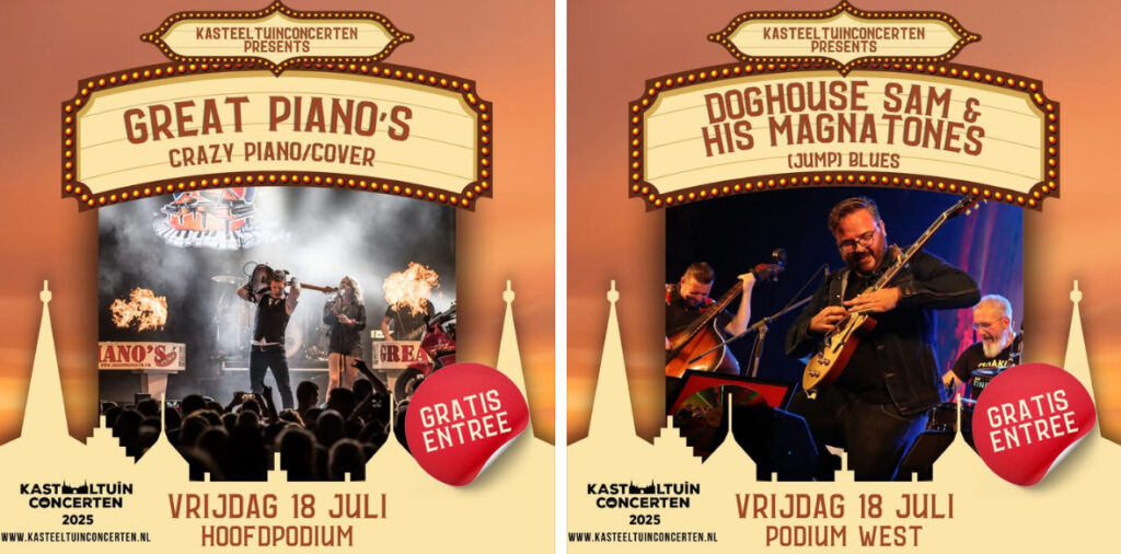 Programma Kasteeltuinconcerten Helmond 2025