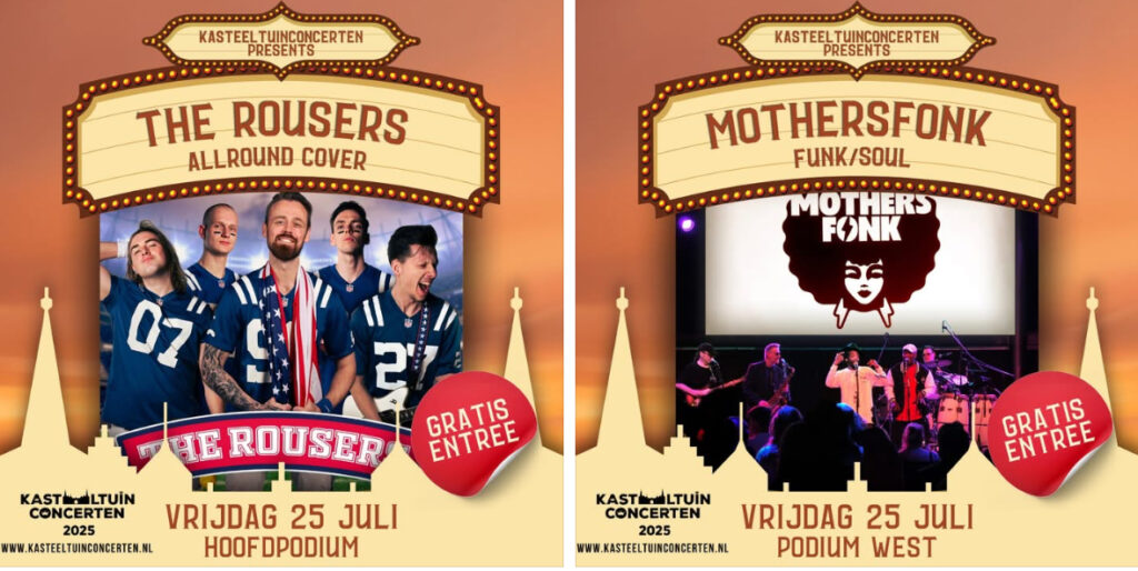Programma Kasteeltuinconcerten Helmond 2025