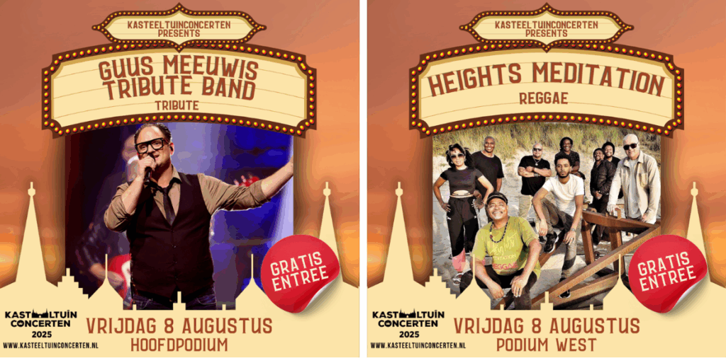 Programma Kasteeltuinconcerten Helmond 2025